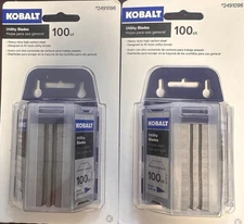2-KOBALT  UTILITY BLADES 100 CT EACH BRAND NEW 2491096