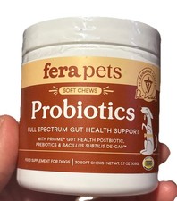 Fera Pets Probiotic Soft Chews for Dogs Cats Gut  Skin