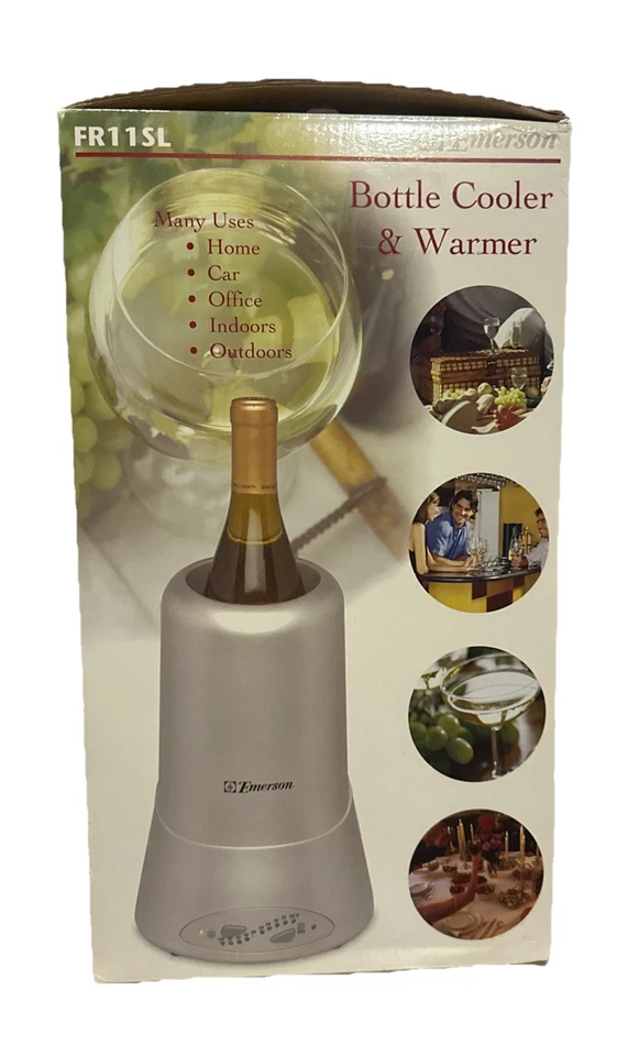 Refrigerador e aquecedor de garrafa de vinho Emerson FR11SL para casa, carro e escritório interno/externo - Imagem 2 de 3