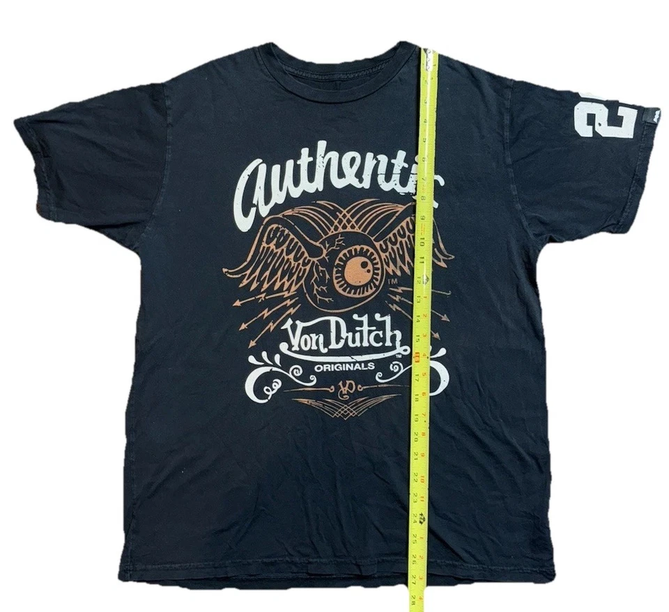 Von Dutch Men’s Black Graphic T Shirt Size Large - Image 4 of 4