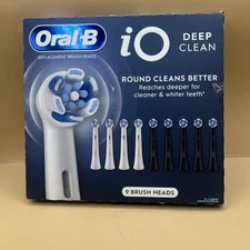 Oral-B iO Deep Clean Replacement Toothbrush Head, 9-count