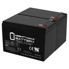 Mighty Max 12V 15AH F2 Battery Replacement for UB12150 40658 - 2 Pack