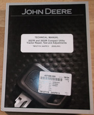John Deere 2027r 2032r Tractor Technical Service Shop Repair Test Adjust Manual