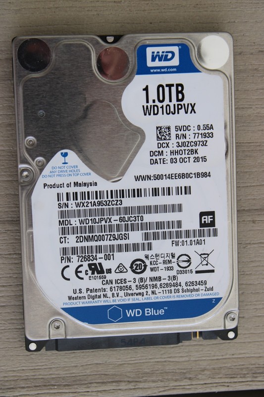 Western Digital Blue 2.5 1TB WD10JPVX Sata Mechanical Hard drive