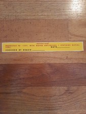 Mopar Dodge Plymouth Chrysler Radiatorcoolant Decal 1961 1962 1963 1964