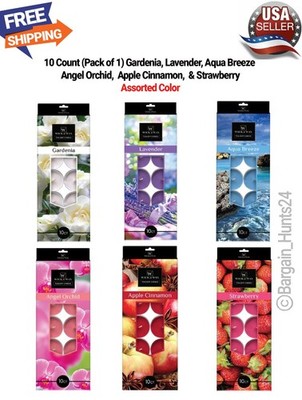 10 Count Scented & Unscented Tealight Candles Long Lasting Aromatherapy Candles