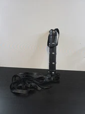 Black Leather Studded Flogger Whip