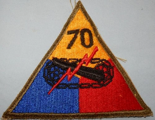WW2 ERA 70th ARMORED DIVISION PATCH US MILITARY BADGE UNITED STATES WORLD WAR II