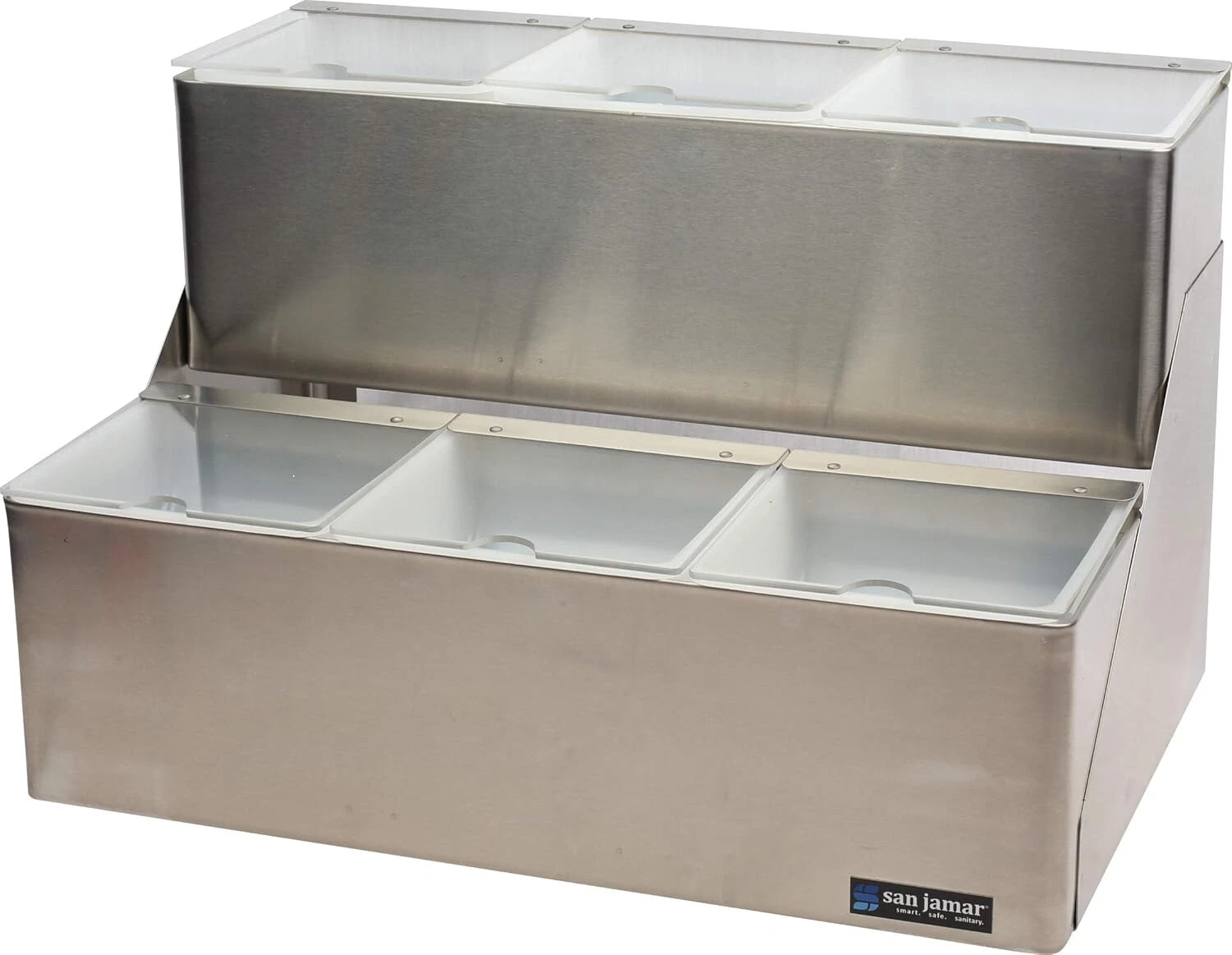 NEW San Jamar Carlisle B6706INL EZChill Stepped Condiment Tray
