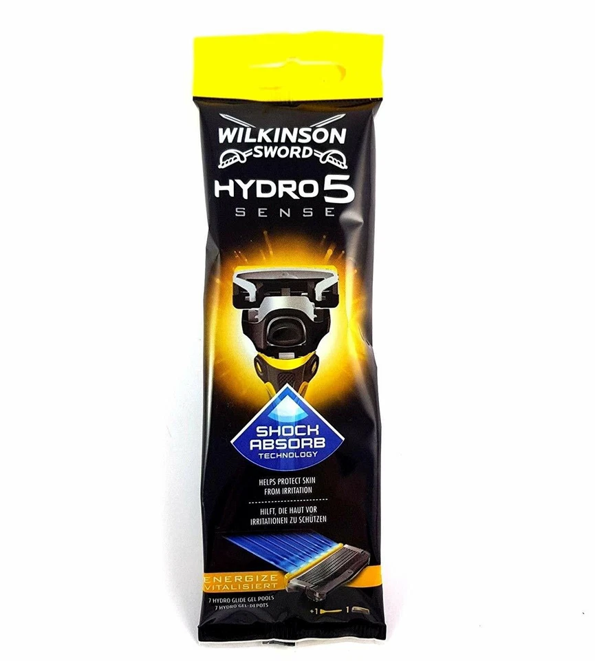 3 x Wilkinson Hydro 5 Sense Shock Absorb Technology Rasierer
