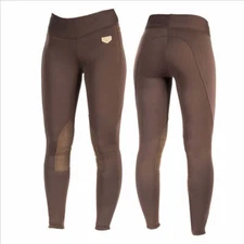 36243 Horze Active Women's Knee Patch Winter Tights Breech NEW