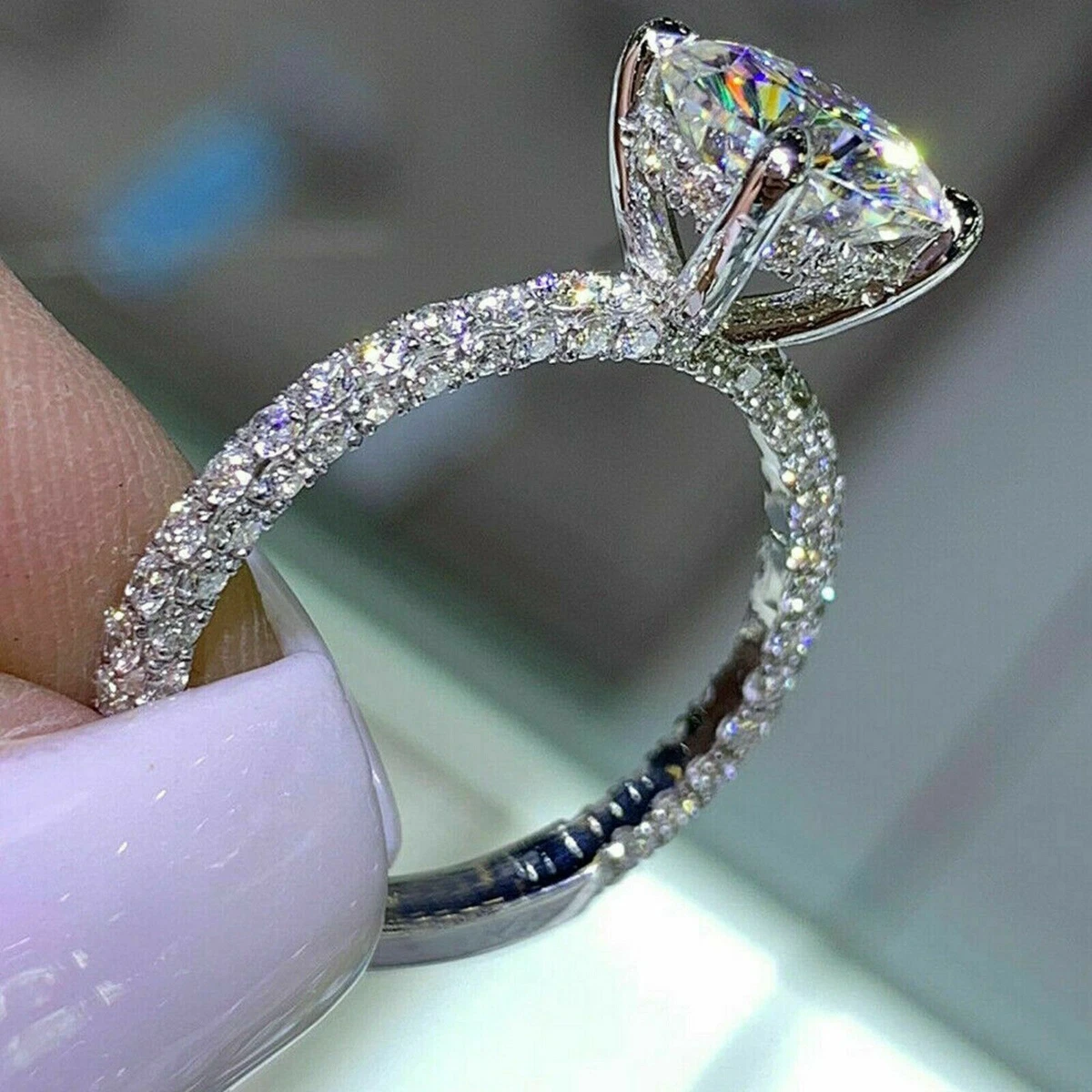 Best moissanite hotsell engagement rings