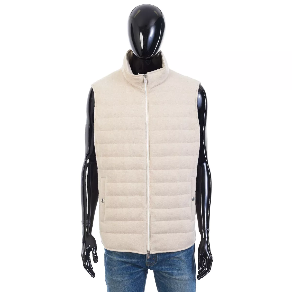 Brunello Cucinelli quilted padded down gilet - Grey