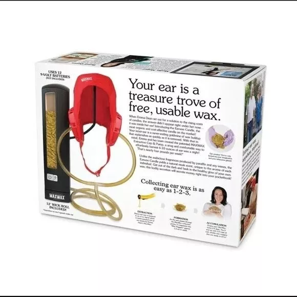 Prank Pack Joke Funny Gift Box EARWAX CANDLE KIT 8x6x2 Christmas