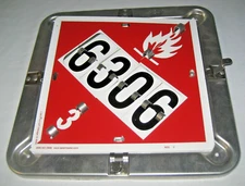 Labelmaster 126-CPT 35ZG76 Full Frame 8 Legend Flip Placard Hazard