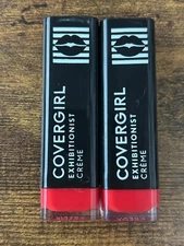 Covergirl Exhibitionist Cream Lipstick Color 500 Lit A Fire - 2 Pack
