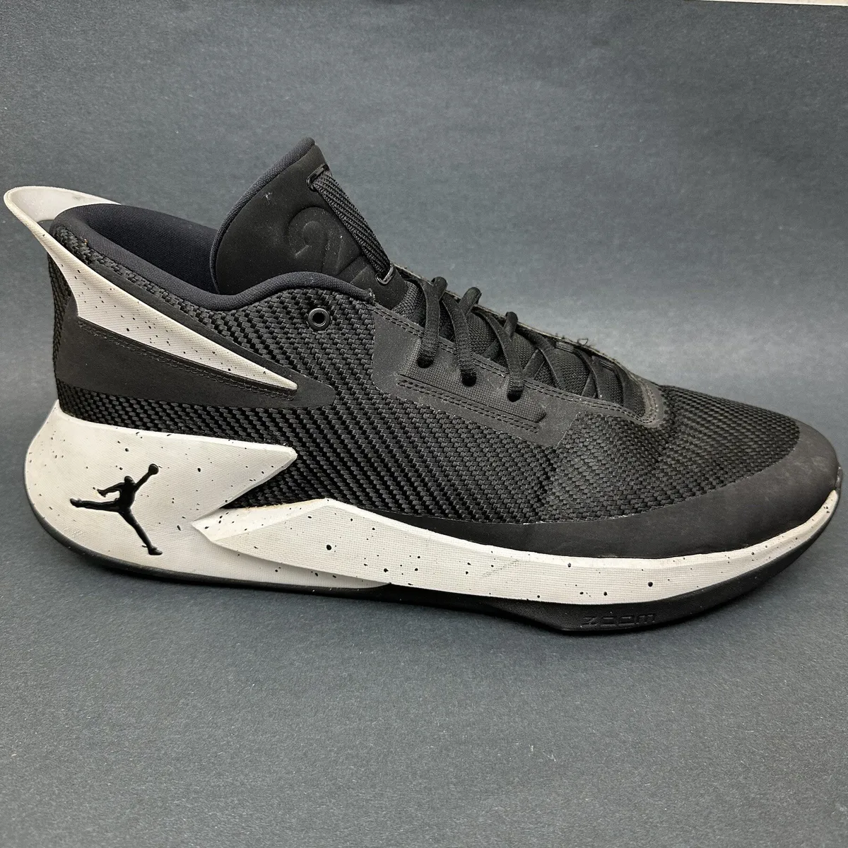 Nike Mens Air Jordan Fly Lockdown AJ9499-010 Black Basketball Shoes Size 18
