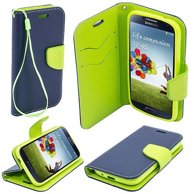 ^ Book Case Flip Cover Hülle Handy Tasche für Huawei Nova Plus Fancy Dunkel Blau