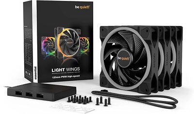 Be Quiet! Light Wings 12cm 120mm PWM ARGB Hub 18 LEDs High Speed bis 2500 U/min 