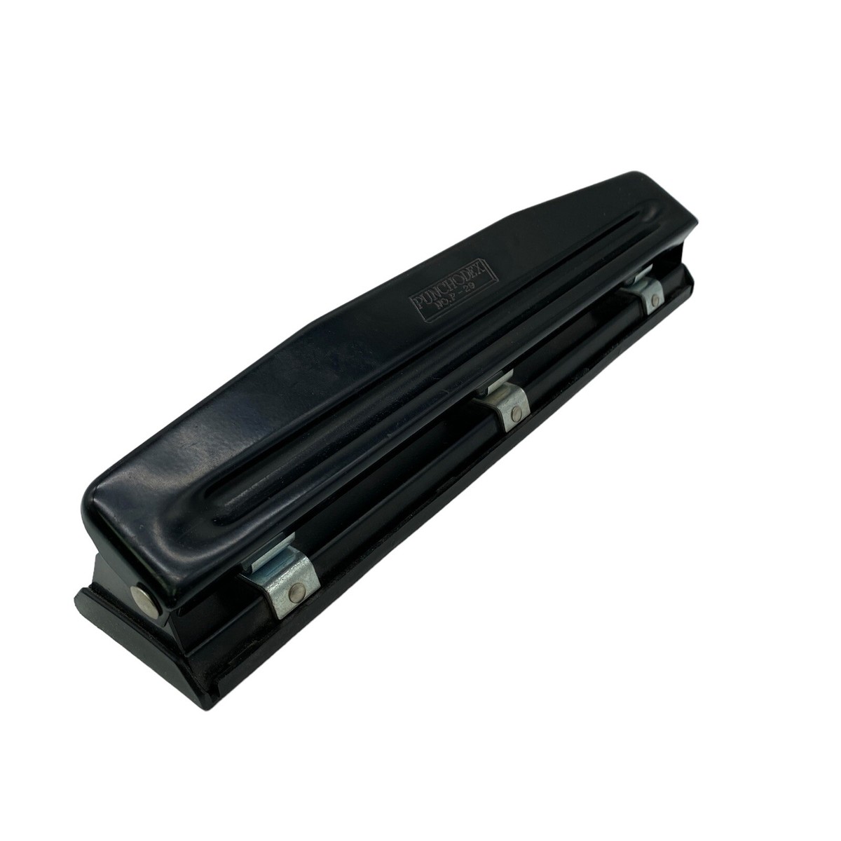 Black Rolodex P-29 Punchodex 3 Hole Punch Home Office Works