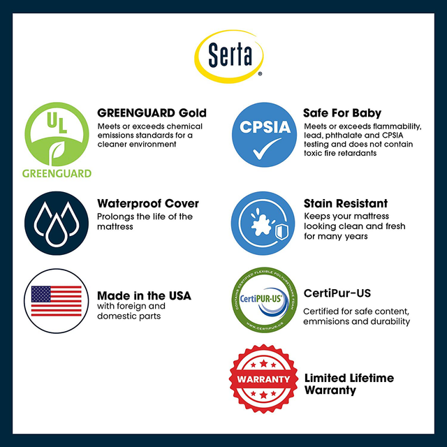 serta icomfort dawn mist crib and toddler mattress