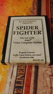 Spider Fighter (Activision 1984) ATARI 2600 VCS (Modul) working 8-bit white