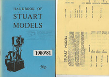 HANDBOOK OF STUART MODELS + PRICE LIST 1980/81 ENGINEERING HENLEY ON THAMES