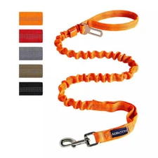 Auroth Dog Leash - Heavy Duty Bungee Tactical & Training Leash 4.5Ft - Orange