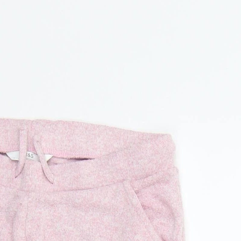 Pantalones jegging rosa viscosa para niñas Marks and Spencer talla 10-11 años regular D Foto 4 de 4