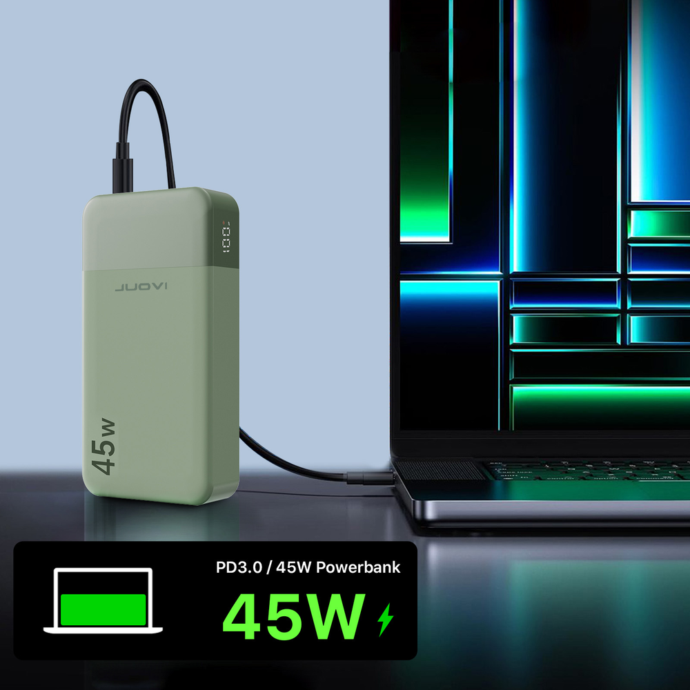 Power Bank 20000mAh Portable 45W PD Charging External Battery Charger For Phone