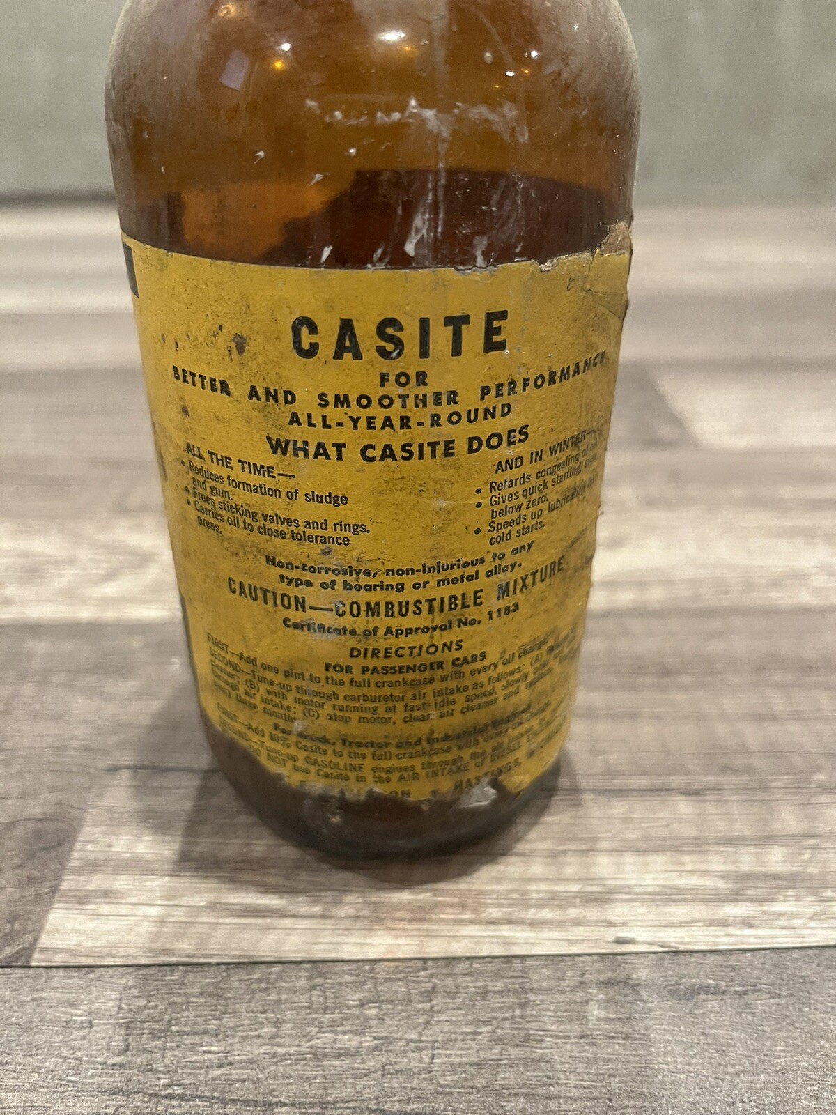 Vintage Casite Glass Bottle eBay