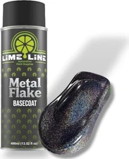 LiME LiNE Silver Rainbow Iridescent Metal Flake Basecoat Automotive Spray Paint