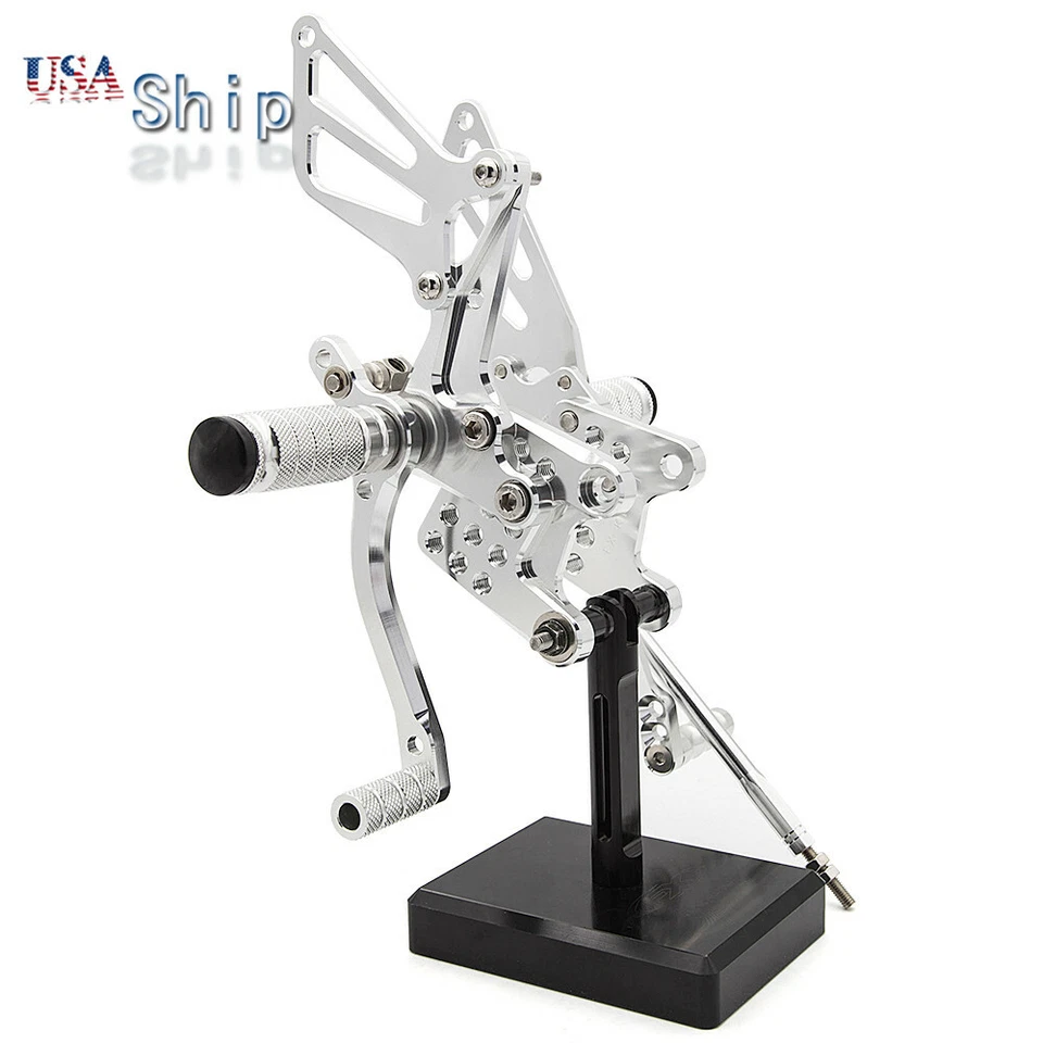 For Suzuki GSXR600/750 2000-2005 GSXR1000 2001-2004 CNC Rearsets Foot Pegs US - Image 4 of 4