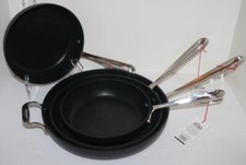 All-Clad HA1 Nonstick Frying Pans 8" 10" 12" NEW NWT LOT of 4 FREE SHIPPING!