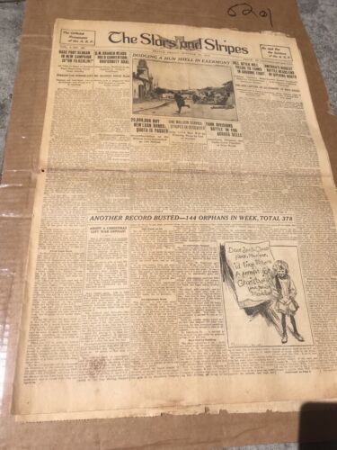 Original The Stars And Stripes Newspaper October 1918 WW1 Newspaper
