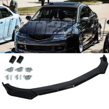For Acura TSX 04-2014 Glossy black Front Bumper Lip Splitter Spoiler Body Kit UP