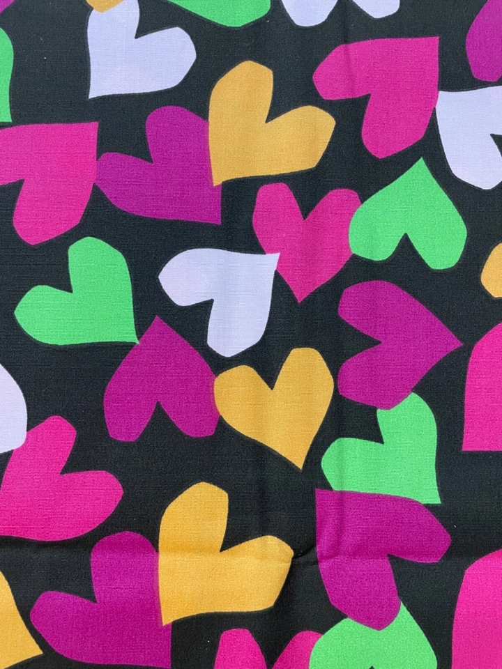 Lote de Tela 2 Yardas 42 W Corazón Recortes Profesores Escuela Foto 2 de 4