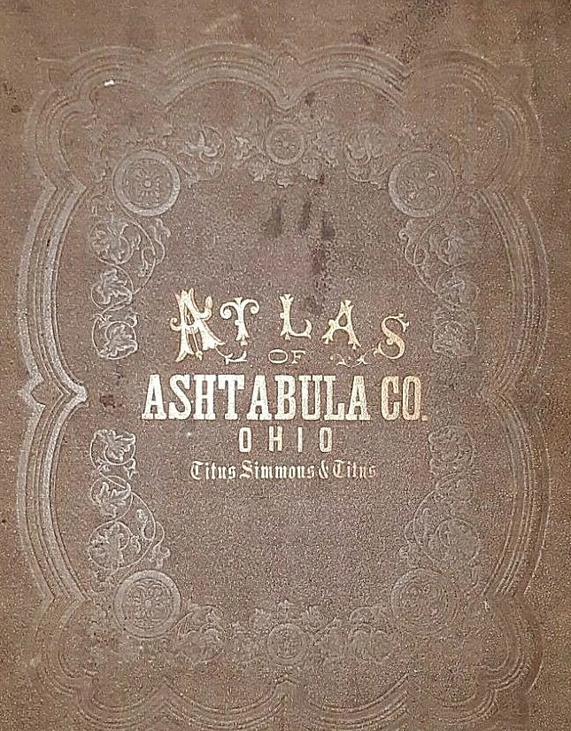 Old 1874 Township & Railroad Plat Map ~ RICHMOND Twp., ASHTABULA Co., OHIO  - Image 3 of 3