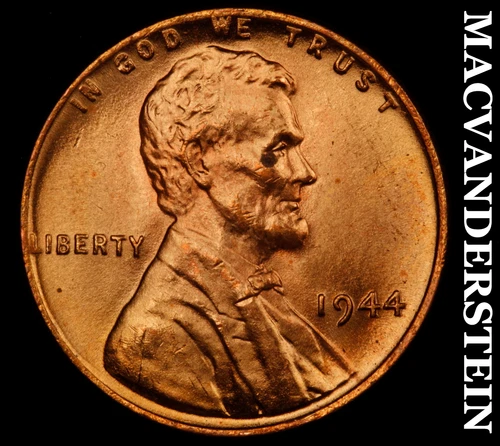 1944 Lincoln Cent- Red- Choice Gem Brilliant Uncirculated+++++ Luster #J3240