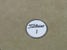 Titleist Ball Marker 2 Sided White Black Titleist Pro V1 Novelty Coin