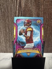 2024 Topps Resurgence Jayden Daniels Pink Blue Lazer Refractor RC SSP