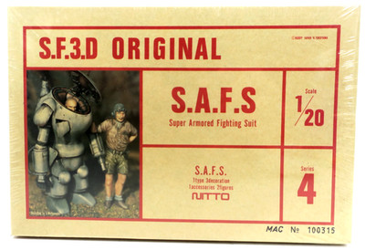 SEALED Rare Vintage Nitto SF3D Original 1/20 S.A.F.S Model Kit #4