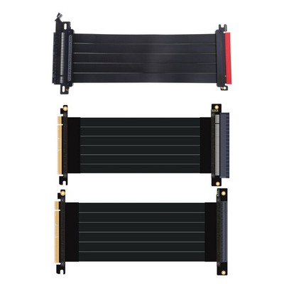 25cm PCI-E X16 Extension Cable PCI for Express Shielded Extender Full Speed 3.0R