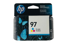 GENUINE HP 97 TRI-COLOR INK CARTRIDGE C9363WN 140 NEW SEALED BOX