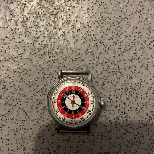 Vintage Timex Bullseye Sprite Wind Up Wristwatch without straps read description