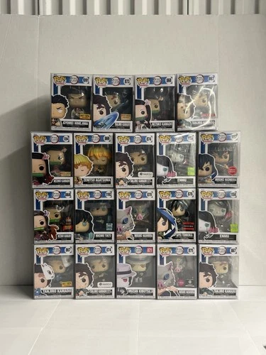 Demon Slayer Funko Pop Lot Of 19 Chase Flocked Exclusives Giyu Tanjiro Nezuko