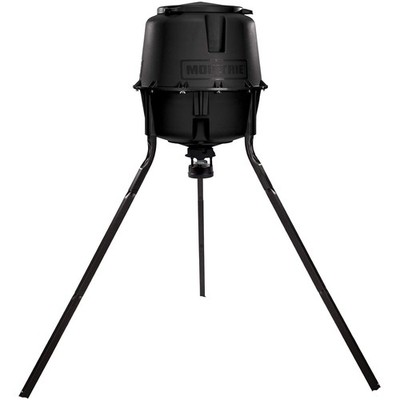 High-Capacity 30-Gallon Deer Feeder Tripod - Battery-Powered with Reliable Timer