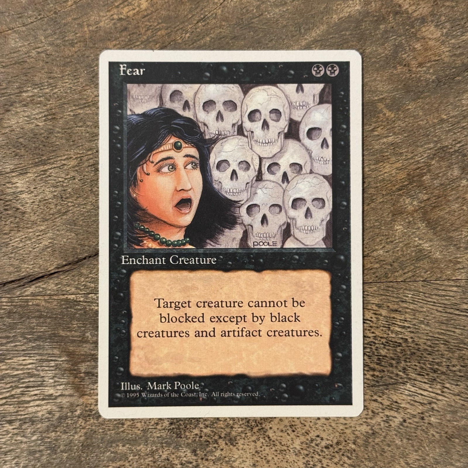 Fear NM Fourth Edition 1995 Magic the Gathering MTG TCG