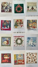 Set 24 pz Tovaglioli Natalizi per Decoupage