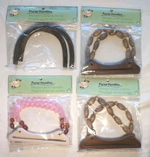 Dritz Bag Boutique Sassy Bags DIY Purse Handles, Wood, Beads, Plastic Choice NIP